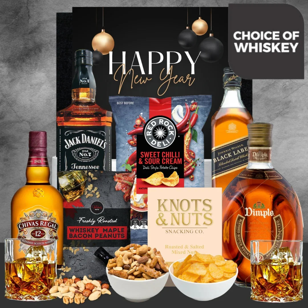 New Year Whiskey Choice Gift Hamper - Tastebuds