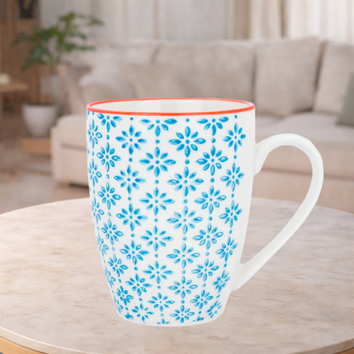 Nicola Spring Hand Printed Patterned Mug