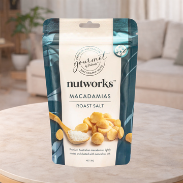 Gourmet by Nutworks Roast Salt Macadamias 75g