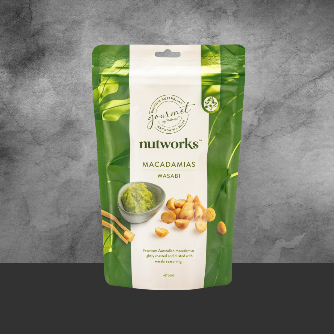 Nutworks Wasabi Macadamia 200g - Tastebuds