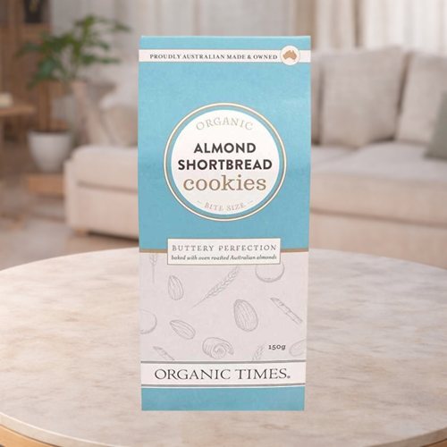 Organic Times Almond Shortbread Cookies 150g