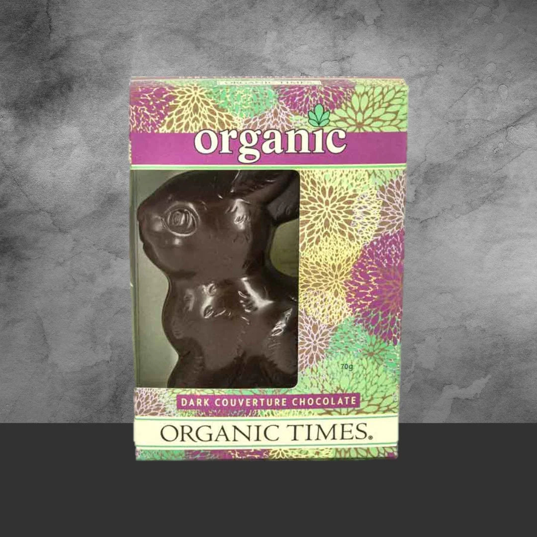 Organic Times Organic Dark Chocolate Easter Bunny 70g - Tastebuds