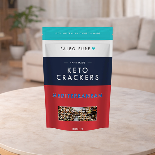 Paleo Pure Mediterranean Keto Crackers 140g