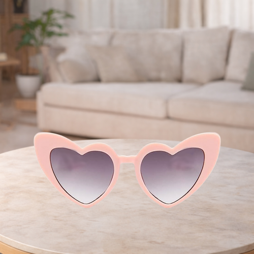 Pink Heart Sunglasses