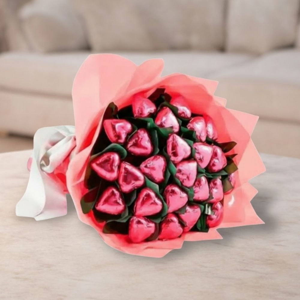 Pink Romance Chocolate Bouquet