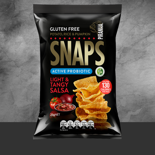 Piranha Light & Tangy Salsa Snaps 25g