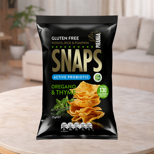 Piranha Oregano & Thyme Snaps 25g