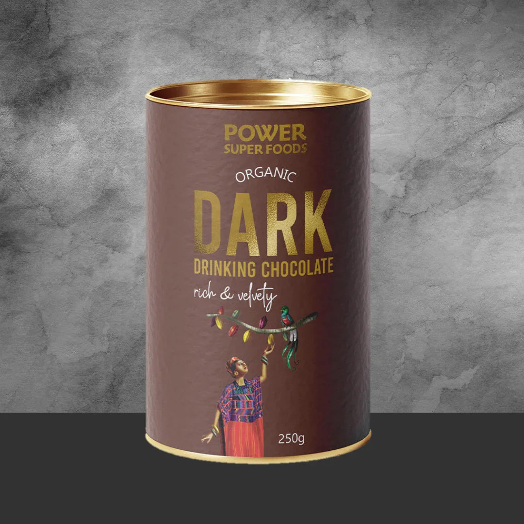 Power Super Foods Dark Drinking Chocolate 250g - Tastebuds
