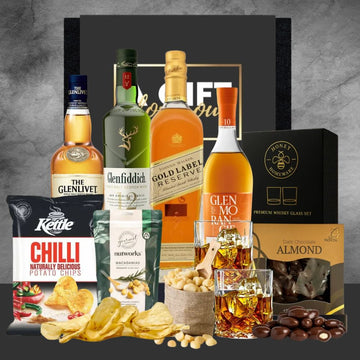 Premium whiskey Gift Basket for Men