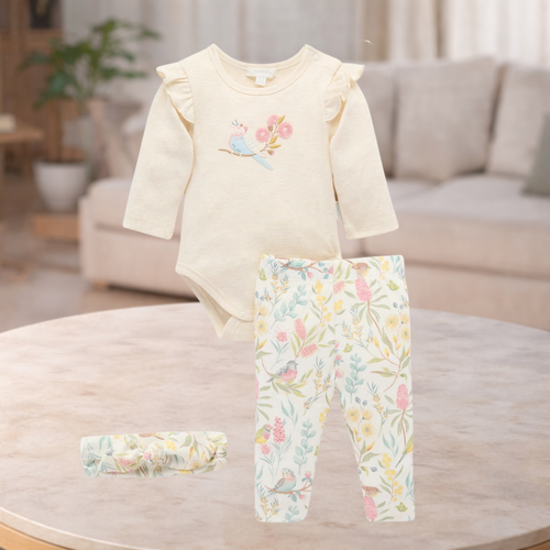 Pure Baby 3 Piece Gift Pack W/Headband