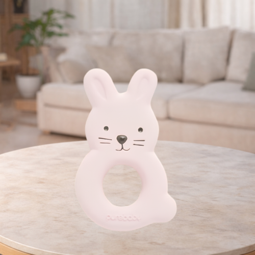 Pure Baby Bunny Teether Pink