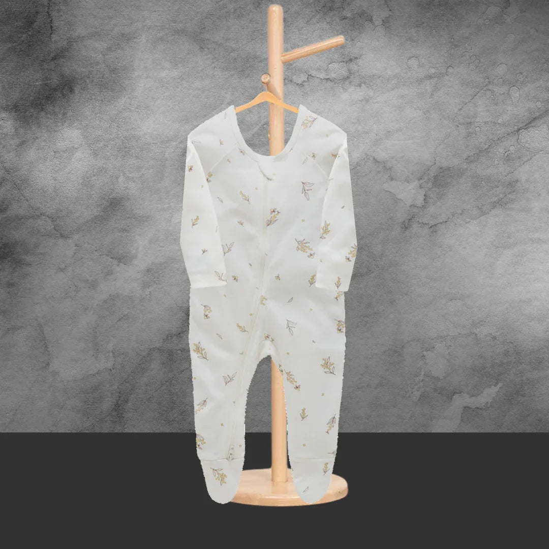 Pure Baby Essentials Vanilla Wattle Bee Zip Growsuit - Tastebuds