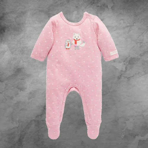 Pure Baby Winter Collection Blush Growsuit - Size 000