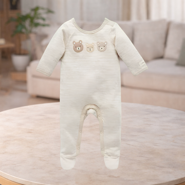 Pure Baby Winter Collection Neutral Growsuit- Size 000