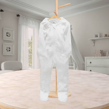 PureBaby 2 Pack Zip Growsuit Pale Pink Girls