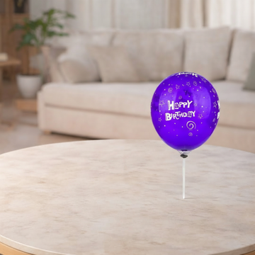 Purple Happy Birthday Balloon