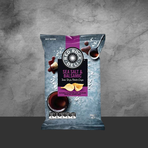 Red Rock Deli Sea Salt & Balsamic Vinegar Chips 90g