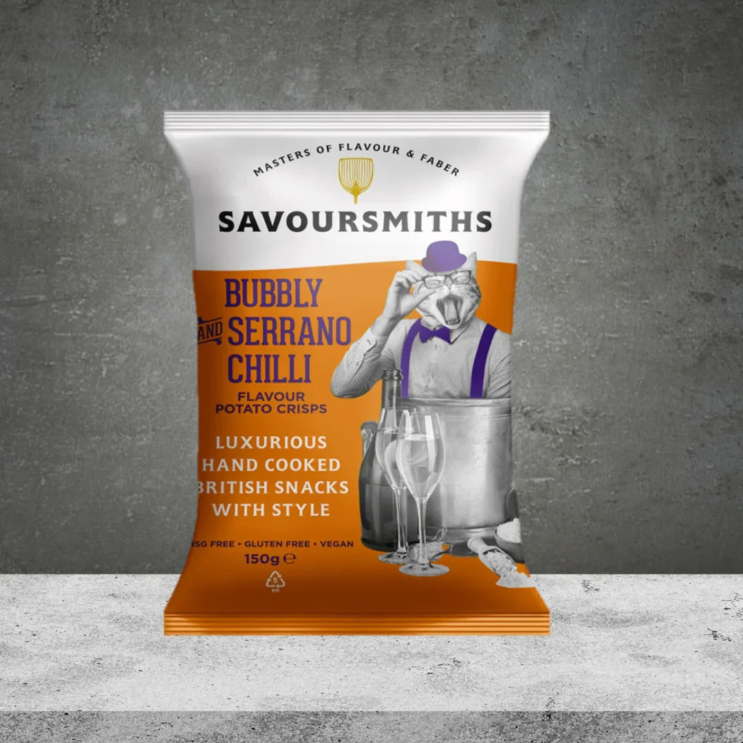 Savoursmiths Bubbly & serrano Chilli Potato Crisps 150g - Tastebuds