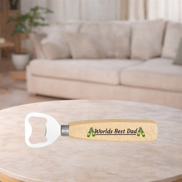 Second Ave World's Best Dad Wooden Beer Bottle Opener