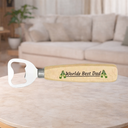 Second Ave World’s Best Dad Wooden Beer Bottle Opener