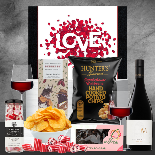 Shiraz & Vegan Valentine Delight Hamper