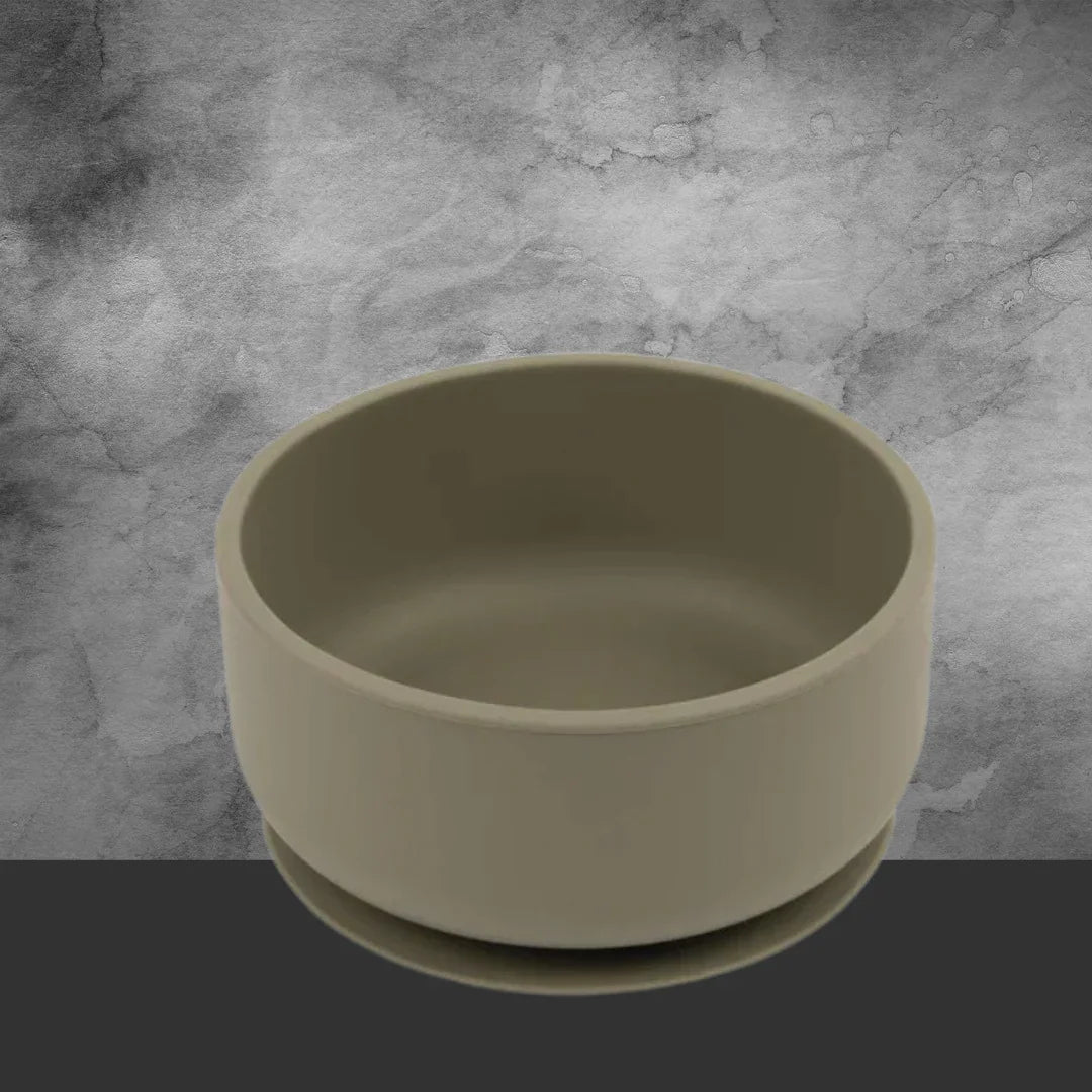 Silicone Baby Suction Bowl Silversage - By Tiny Dining - Tastebuds
