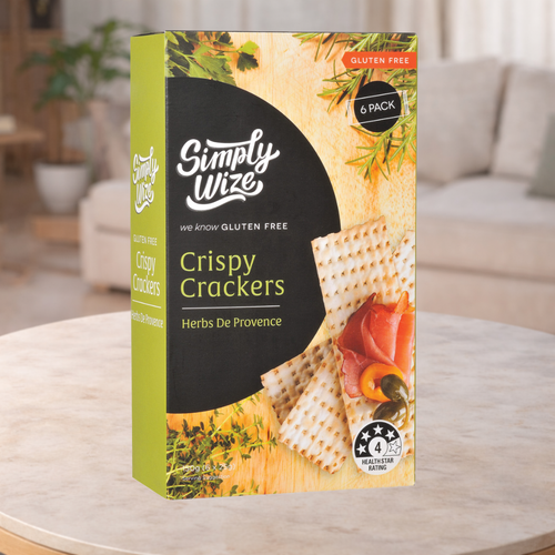 Simply Wize Crispy Crackers Herbs De Provence 150g