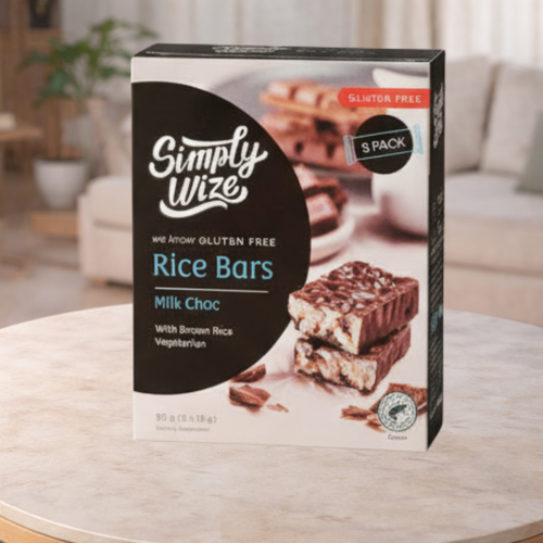 Simply Wize Rice Bars in Milk Choc (5x18g)