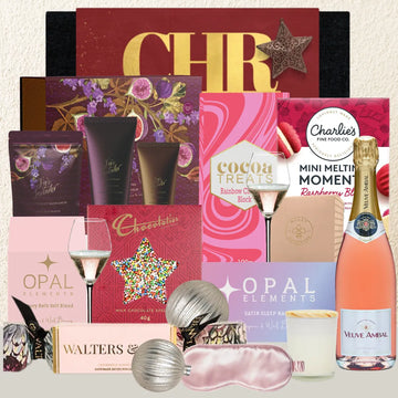 Sparkling Rose Christmas Hamper For Her