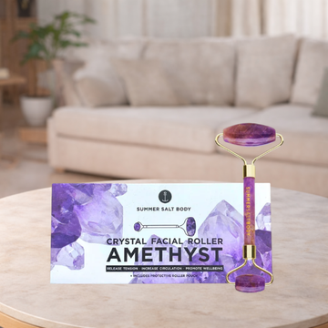 Summer Salt Body Amethyst Crystal Facial Roller