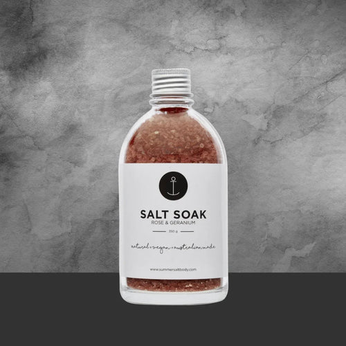 Summer Salt Body Salt Rose & Geranium Soak 350g