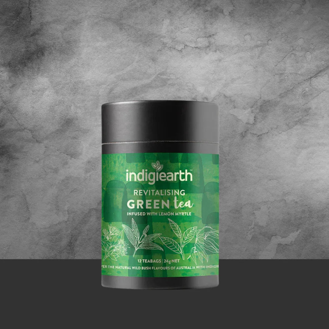 Indigiearth Revitalising Green Tea x 12 Tea Bags 24G - Tastebuds