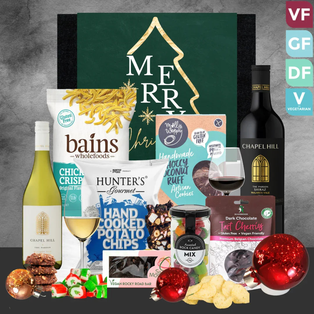 Christmas Vegan Wine Hamper - Tastebuds