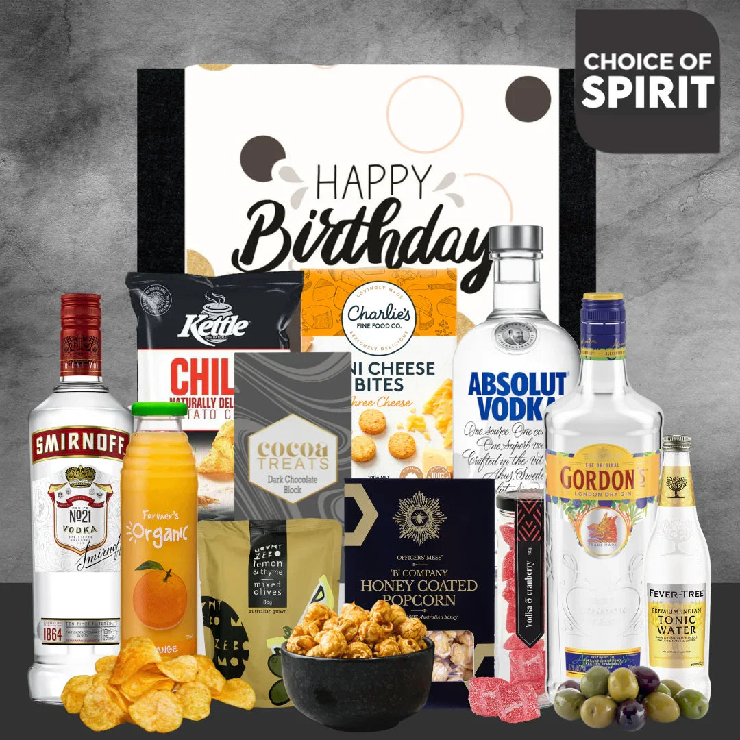 Spirits Birthday Gift Hamper - Tastebuds