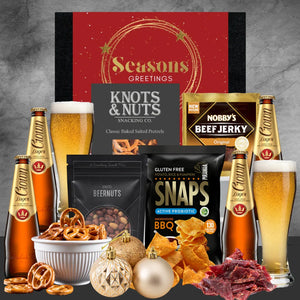Christmas Hamper For Him With Crown Beer - Tastebuds