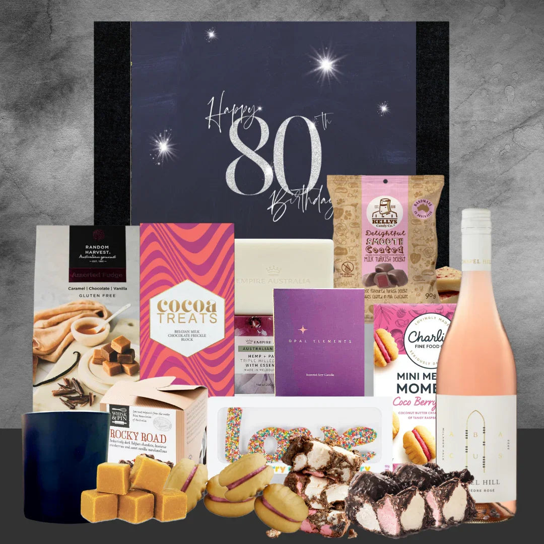 80th Birthdays & Melt Her Heart Hamper - Tastebuds