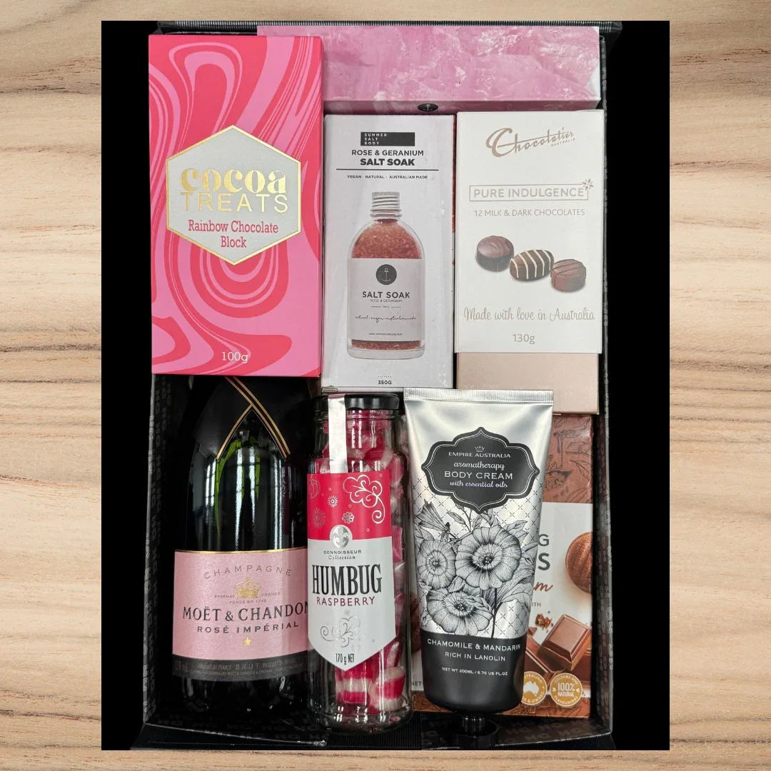Moet Rose Luxury Hamper for Mum - Tastebuds