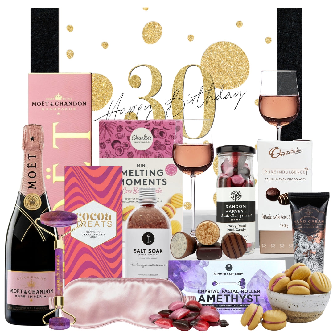 Happy 30th Deluxe Pamper with Moet Rosé Birthday