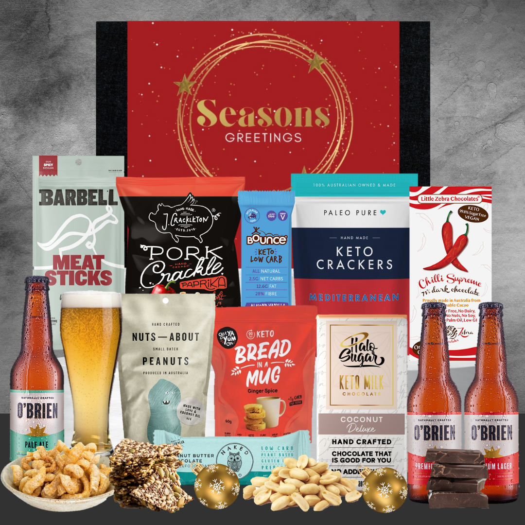 Christmas Beer Hamper With Keto Snacks