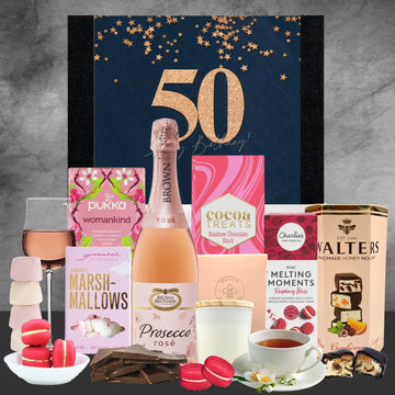 50th Birthdays & Sparkling Wine Hamper - Tastebuds