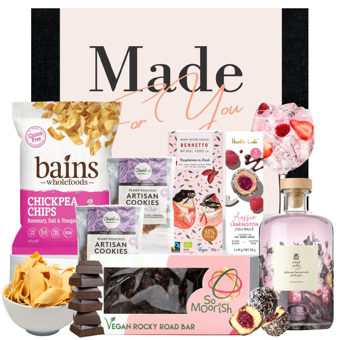 Vegan Pink Gin Hamper - Tastebuds