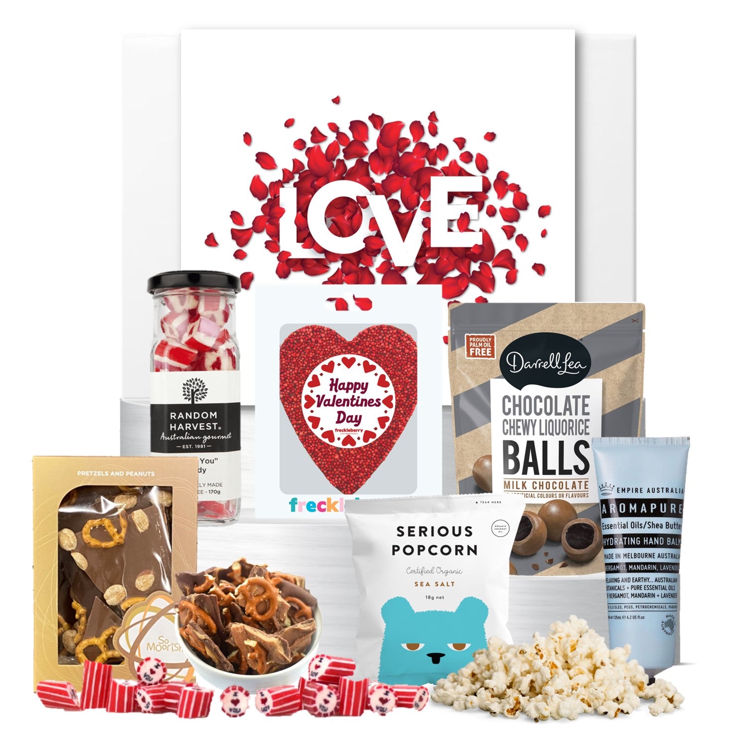 Valentine's in Blues Hamper