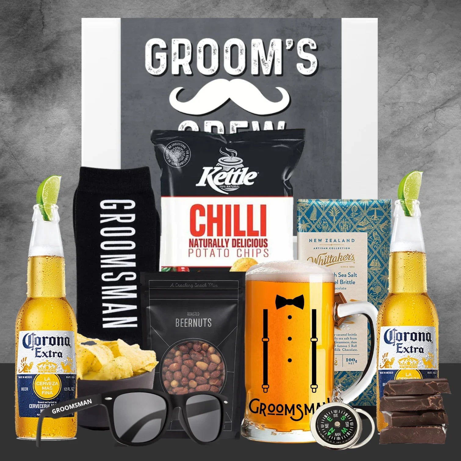 Groom's Crew Beer & Treats Hamper - Tastebuds