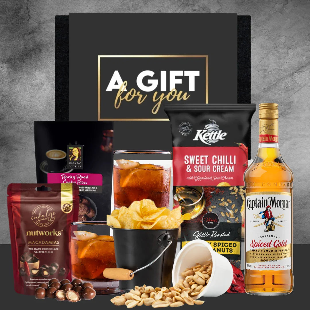 Captain Rum Alcohol Gift Hamper - Tastebuds