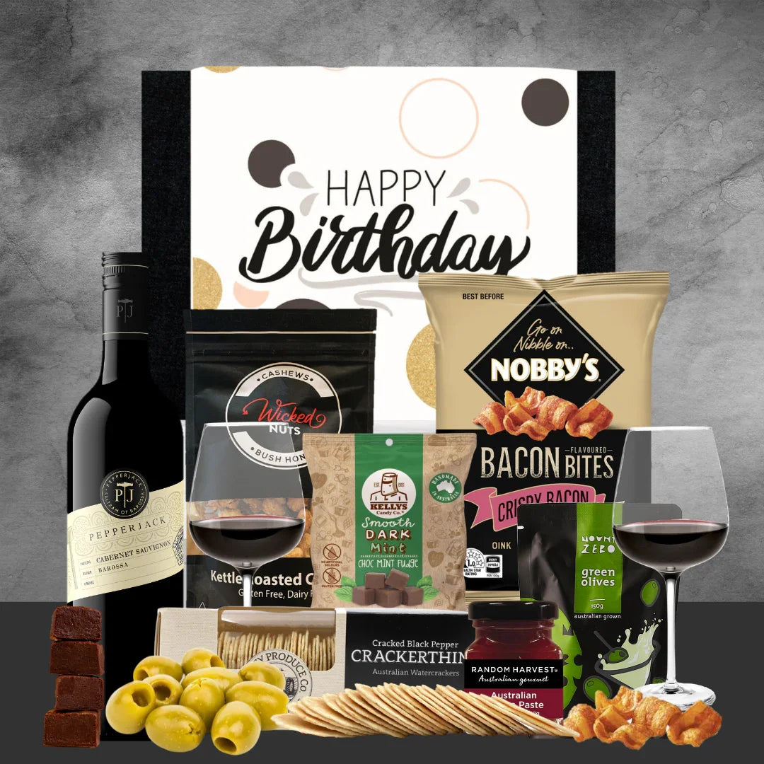 Best Red Wine Birthday Hamper - Tastebuds