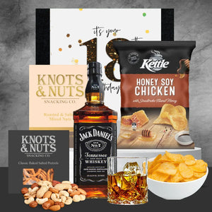 Happy 18th Jack Daniel's Savoury Nibbles - Tastebuds
