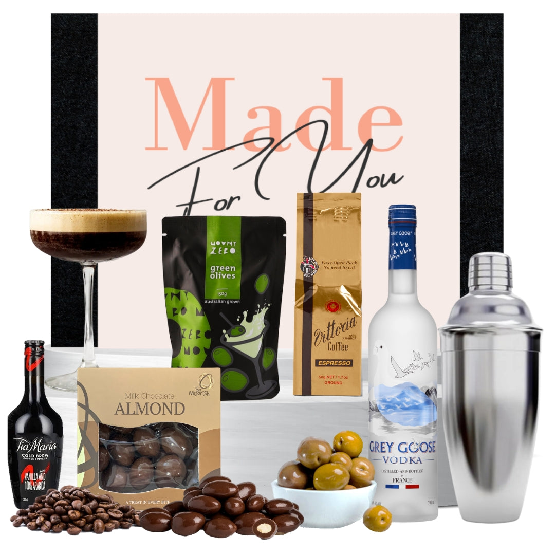 Cocktail Set & Grey Goose Gift - Tastebuds