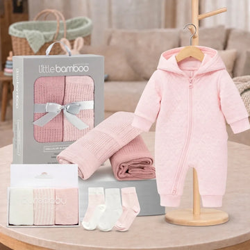 Baby Girl Snuggles Hamper