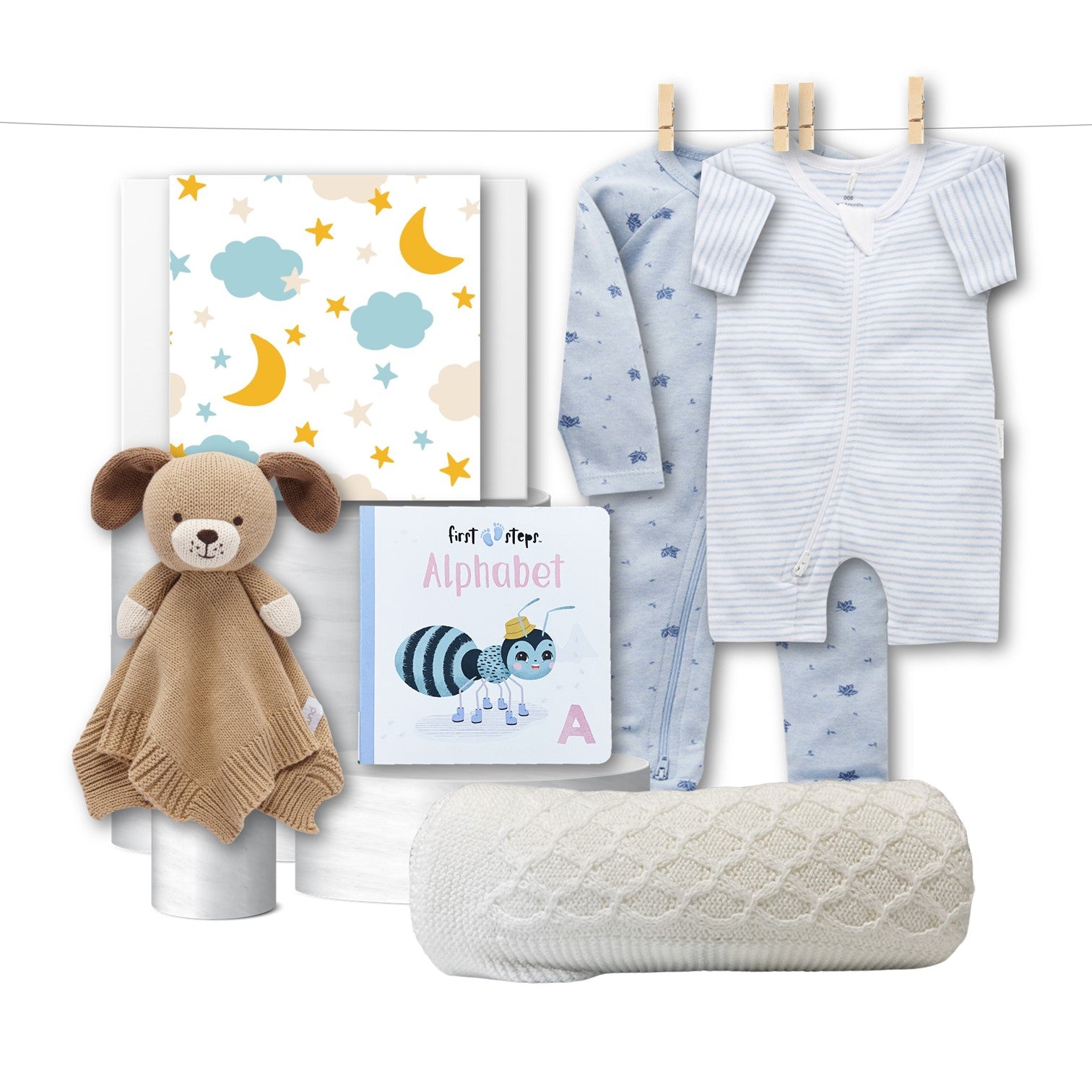 Welcome to the World Baby Boy Hamper