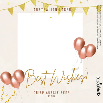 Best Wishes Beer Label - Tastebuds